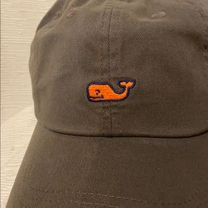 Vineyard Vines Sage Green/Orange Contrast Hat